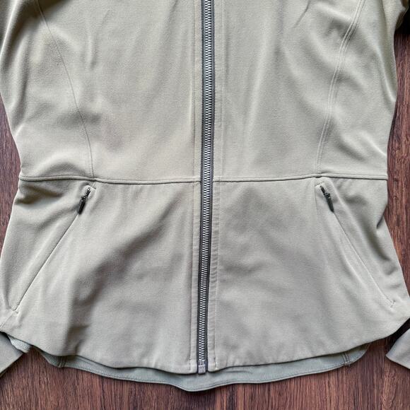 Lululemon 'The Ease' Olive Green Full Zip Jacket Women’s Size 8 - Picture 7 of 8